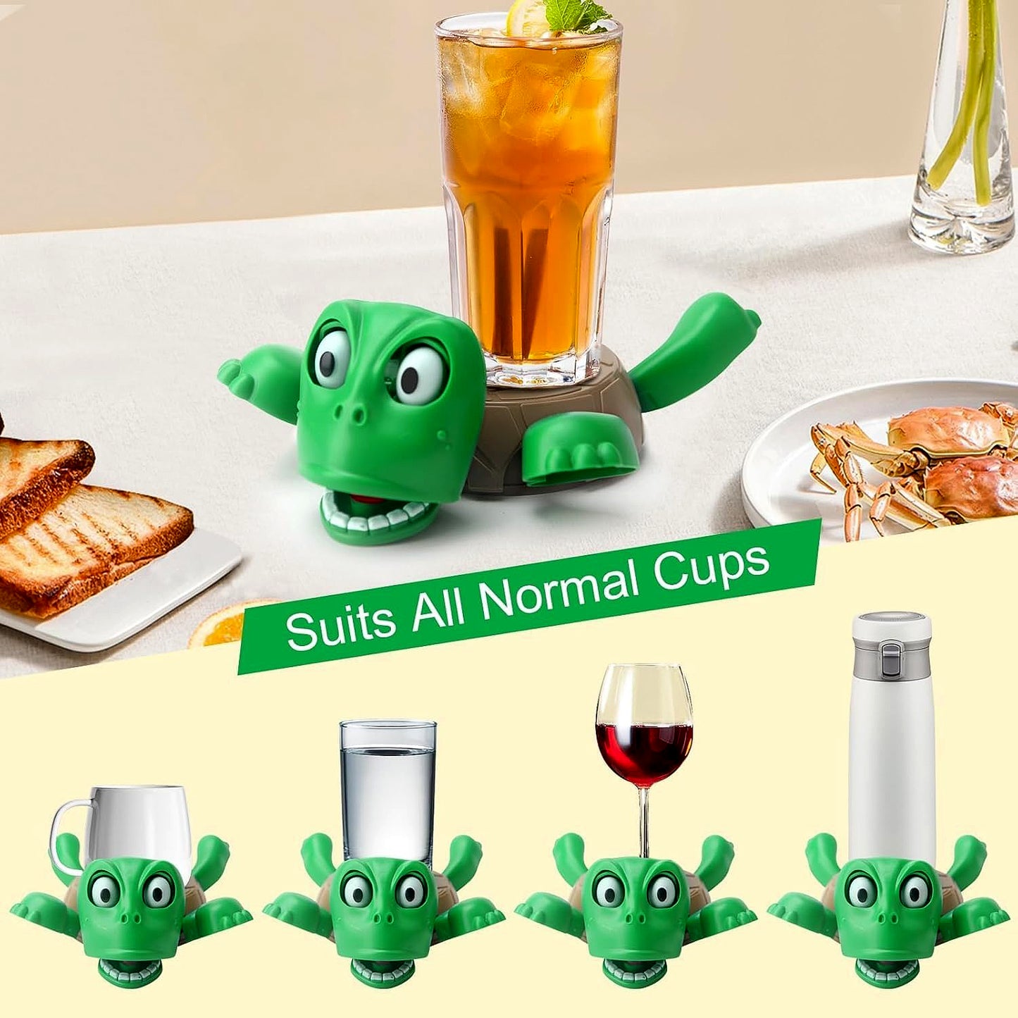 Cute Plastic Turtle Cup Coaster (1 Pc)
