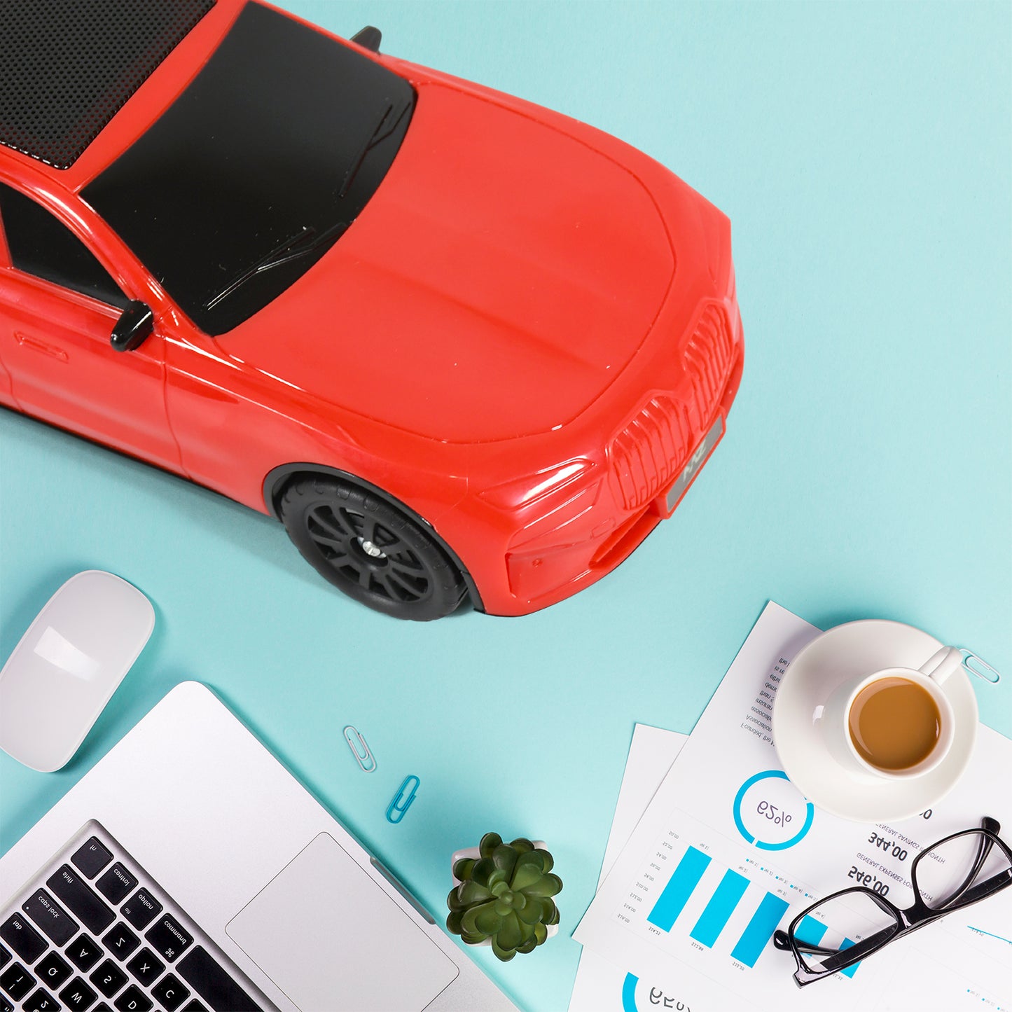 Wireless Bluetooth Car Shape Speaker, Portable Music Speaker with Bluetooth, TF Card, USB and FM Radio Support (1 Pc)
