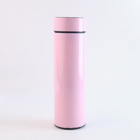 Pink Smart Vacuum Insulated Water Bottle with LED Temperature Display (1 Pc / 500ML)