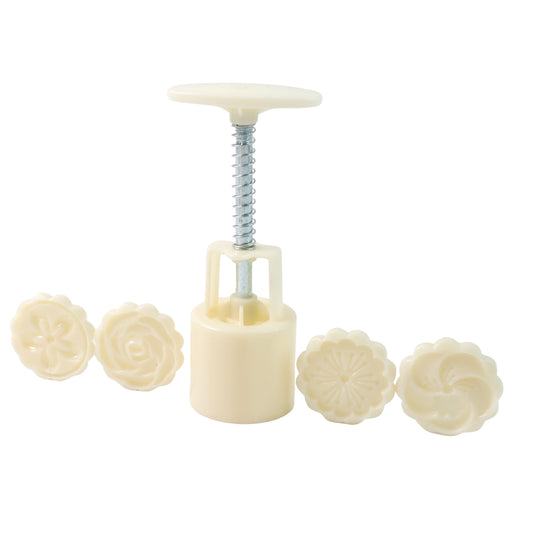 4-in-1 Spring Press Cookie & Pastry Mold Set