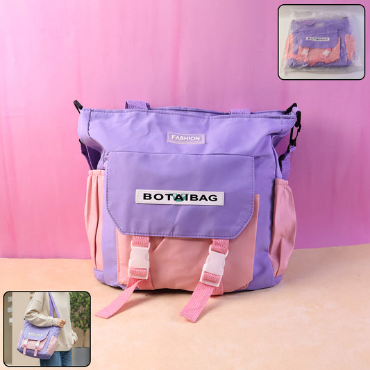 Trendy Multi-Pocket Shoulder Tote Sling Bag for Women & Girls – Spacious Casual Handbag for College, Office, Shopping, Travel & Everyday Use