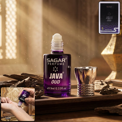 Sagar Java Oud Roll On Attar, Alcohol Free Long Lasting Woody Perfume Oil for Men and Women, 9.9 ml