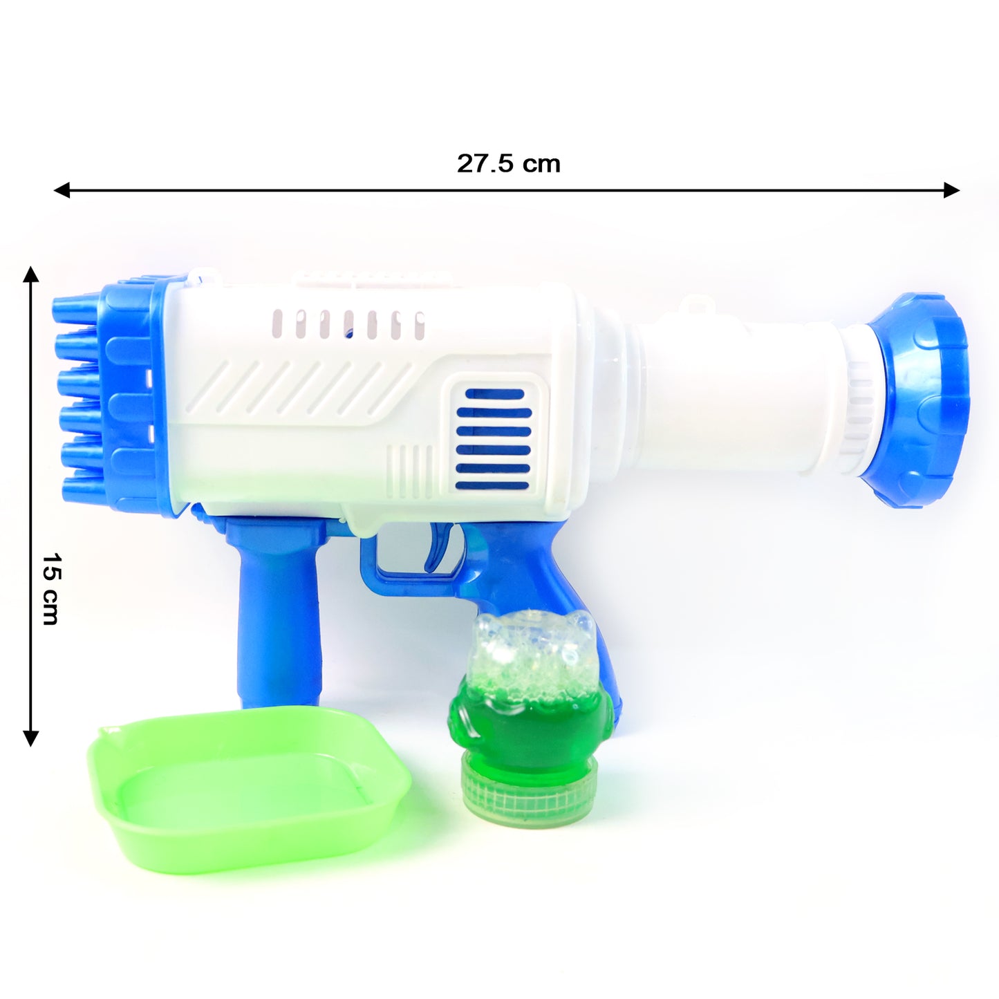 32 Holes Rechargeable Bubble Gun Toy – Automatic Big Rocket Bubble Blower (1 Set)
