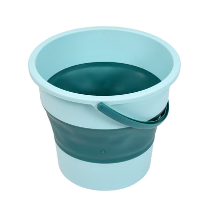 High Capacity Foldable Water Bucket with Handle – Collapsible Storage Bucket for Camping, Laundry, Bathroom and Outdoor Use (1 Pc)