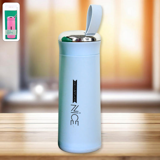 400ml Leak Proof Glass Water Bottle (1 Pc, Light Blue Color)