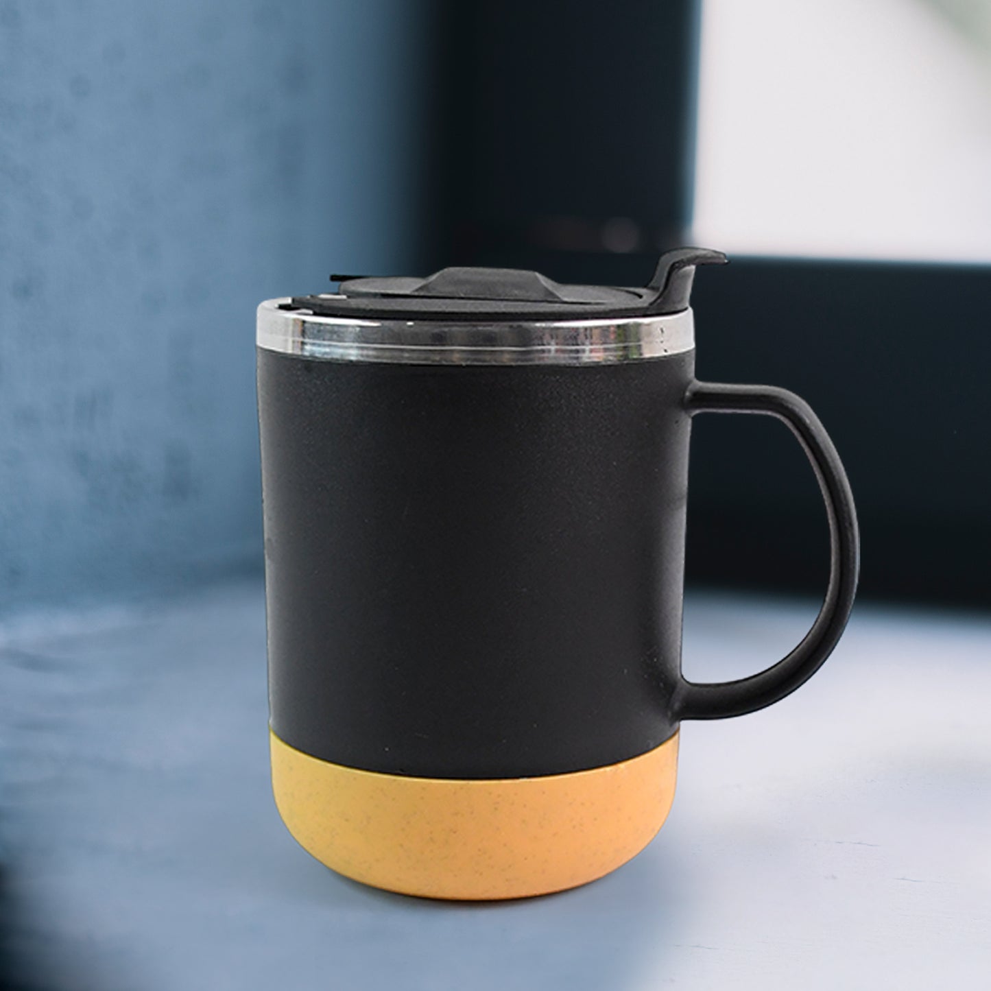 Insulated Coffee Mug With Spill-proof Lid (Approx 350ml, 1 Pc)