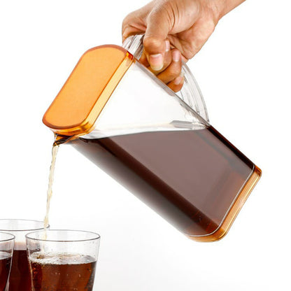 2000ml Square Water Jug with Lid Refrigerator Beverage Pitcher for Water Juice Cold Drinks and Daily Storage