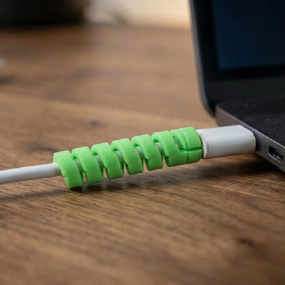 Spiral Cable Protector for Charger Cable Anti Break Cord Saver Flexible USB Data Cable and Earphone Wire Protection Sleeve for Mobile Chargers (1 Pc)