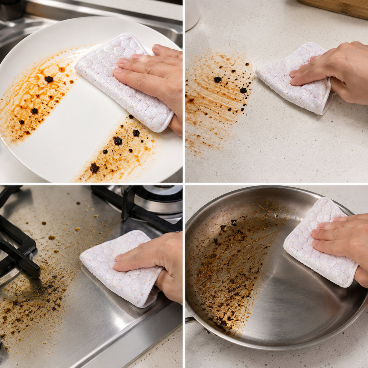 Heavy-Duty Dishwashing Scrub Pad 18x18cm for Utensils, Pots, Pans, Kadai, Sinks and Stovetops, Multipurpose Kitchen Cleaning Scrubber (1 Pc)