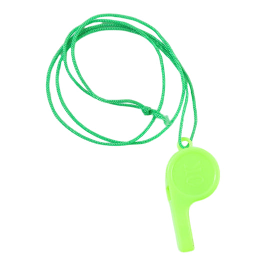 Plastic Sports Whistle with Neck Lanyard – Loud Safety Whistle for Referees, Coaches, Training, School Games and Outdoor Activities (1 Pc)
