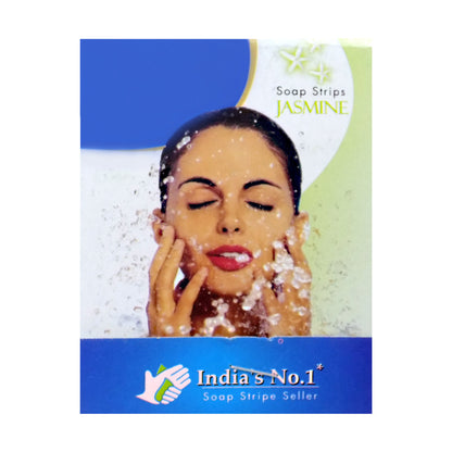 Fresh Paper Soap Strips with Jasmine Fragrance | Portable Travel Hand Wash Sheets (100 Pieces)
