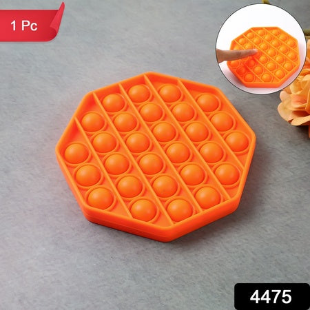 Premium Silicone Pop It Fidget Toy Reusable Sensory Bubble Popper Stress Relief Toy for Kids (1 Pc)