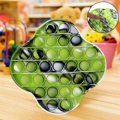 Premium Silicone Pop It Fidget Toy Stress Relief Sensory Bubble Popper Game for Kids and Adults Reusable Washable Toy (1 Pc)