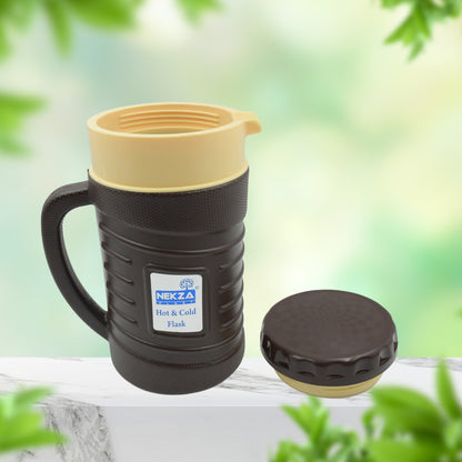 Thermos Insulated Flask Tea Kettle Hot and Cold Vacuum Jug Leak Proof Stainless Steel Inner Plastic Outer Tea Coffee Water Jug with Handle 1200ML/ 1700ML