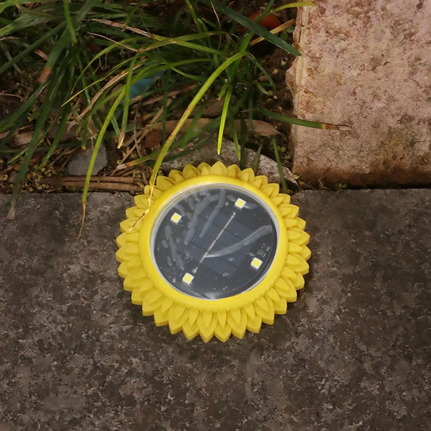 4 Pack Solar Ground Lights – Waterproof LED Solar Disk Lights for Garden, Pathway & Landscape Lighting