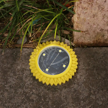 4 Pack Solar Ground Lights – Waterproof LED Solar Disk Lights for Garden, Pathway & Landscape Lighting