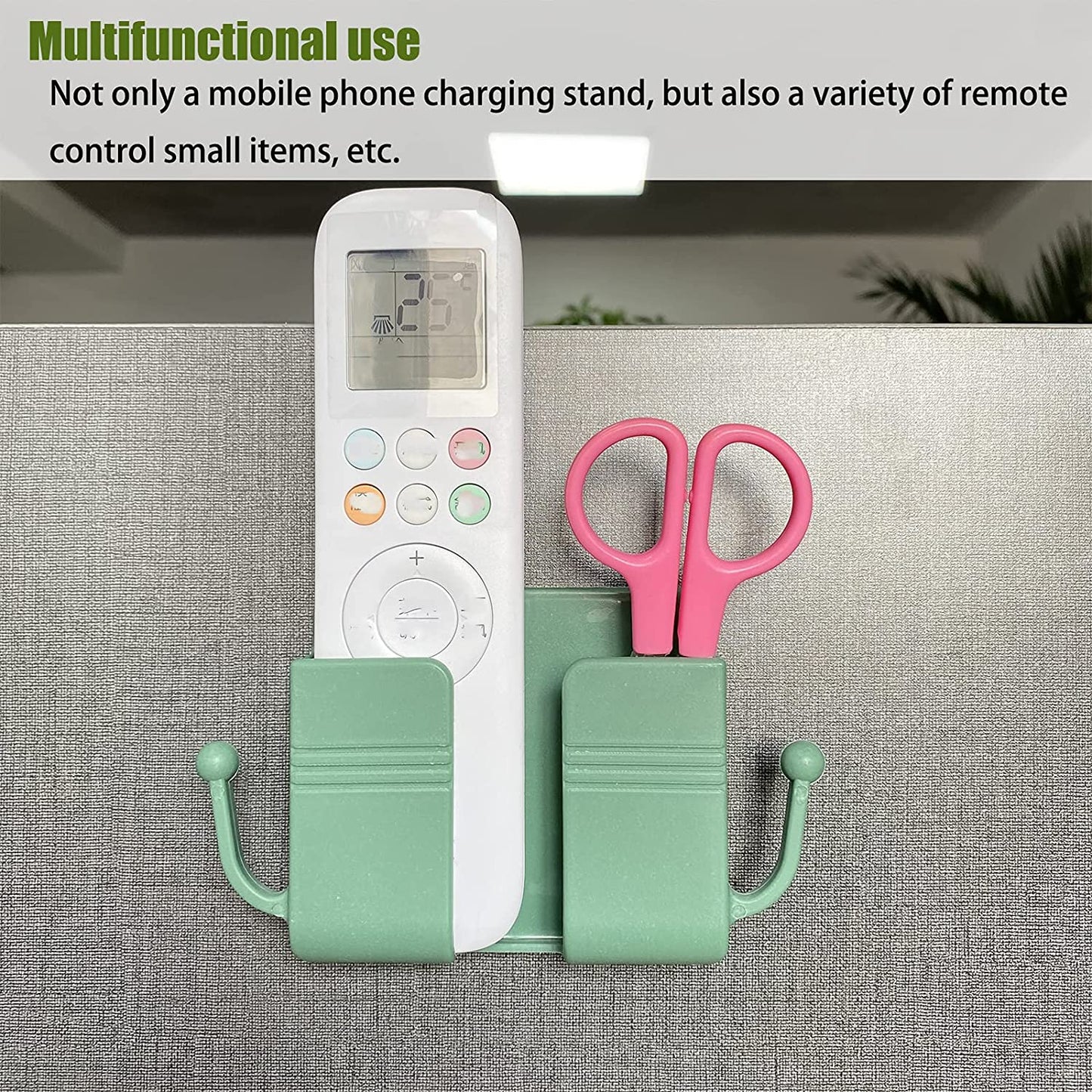 1 Pc Wallmount Mobile Stand With Hook Design used in all kinds of places including household and many more as a hanging support for and stuffs purposes.