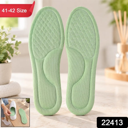 Soft Foam Shoe Insoles With Textured Surface For Daily Wear (1 Pair Size 41-42)