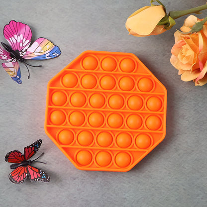 Premium Silicone Pop It Fidget Toy Reusable Sensory Bubble Popper Stress Relief Toy for Kids (1 Pc)