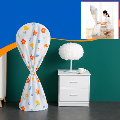 Flower-Printed Standing Fan Cover for Home and Office Use - 1 Pc, 130x26 Cm, Decorative and Protective, Ideal for Dust-Free Storage