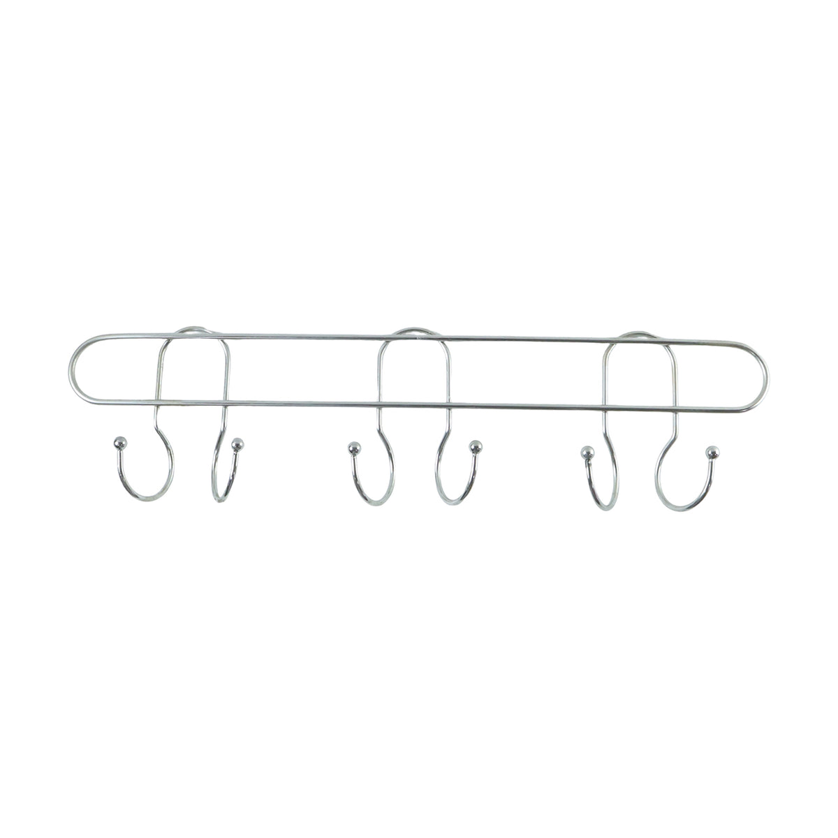 Premium Wall Mounted Metal Multi Hook Rack 1 Pc