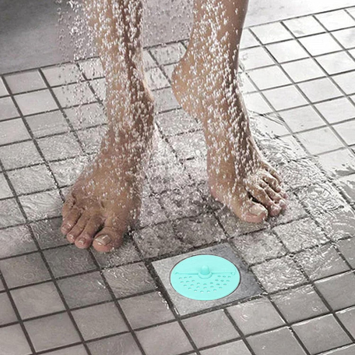 Drain Cover Round Rubber Anti-Odor Floor Drain Cover Bathroom Hair Catcher Kitchen Sink Filter and Bath Plug (1 Pc)