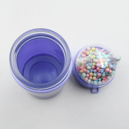 Girl Glass Water Bottle for School 350ml with Sparkle Strap Cat Lid Glitter Sequins Leakproof Glass Drinking Bottle for Kids
