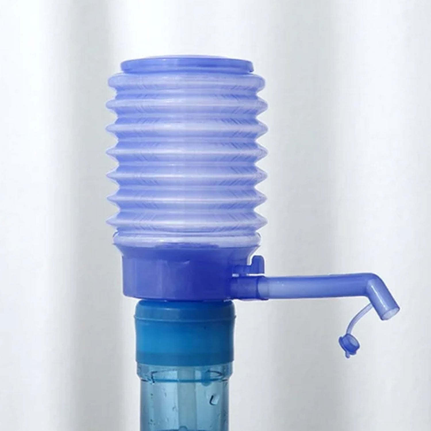 Hand Press Manual Drinking Water Pump Dispenser for Water Cans Portable Household Water Pressure Pump with Universal Bottle Adapter (1 Piece)