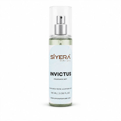 Siyera Invictus Fragrance Mist Body Spray with Aloe Vera for Men and Women Long Lasting Fresh Daily Wear Perfume 100 ml (1 Pc)