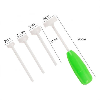 Veg Drill Vegetable Spiralizer and Corer Tool – Stuffed Vegetable Digging and Hollowing Kit with 4 Interchangeable Drill Heads