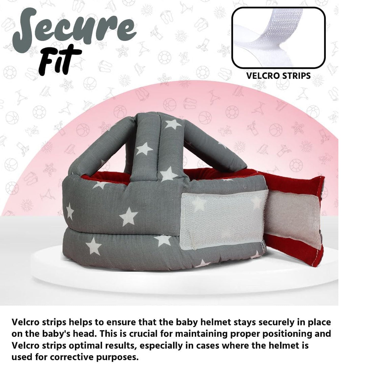 Baby Safety Helmet for Head Protection During Crawling, Sitting and Early Walking Activities at Home (1 Pc)