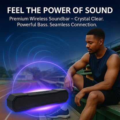 3D Sound Bluetooth Wireless Speaker 10W Portable Mini Home Theatre Soundbar FM USB AUX SD Card Supported Rechargeable Outdoor Speaker for TV Laptop Mobile