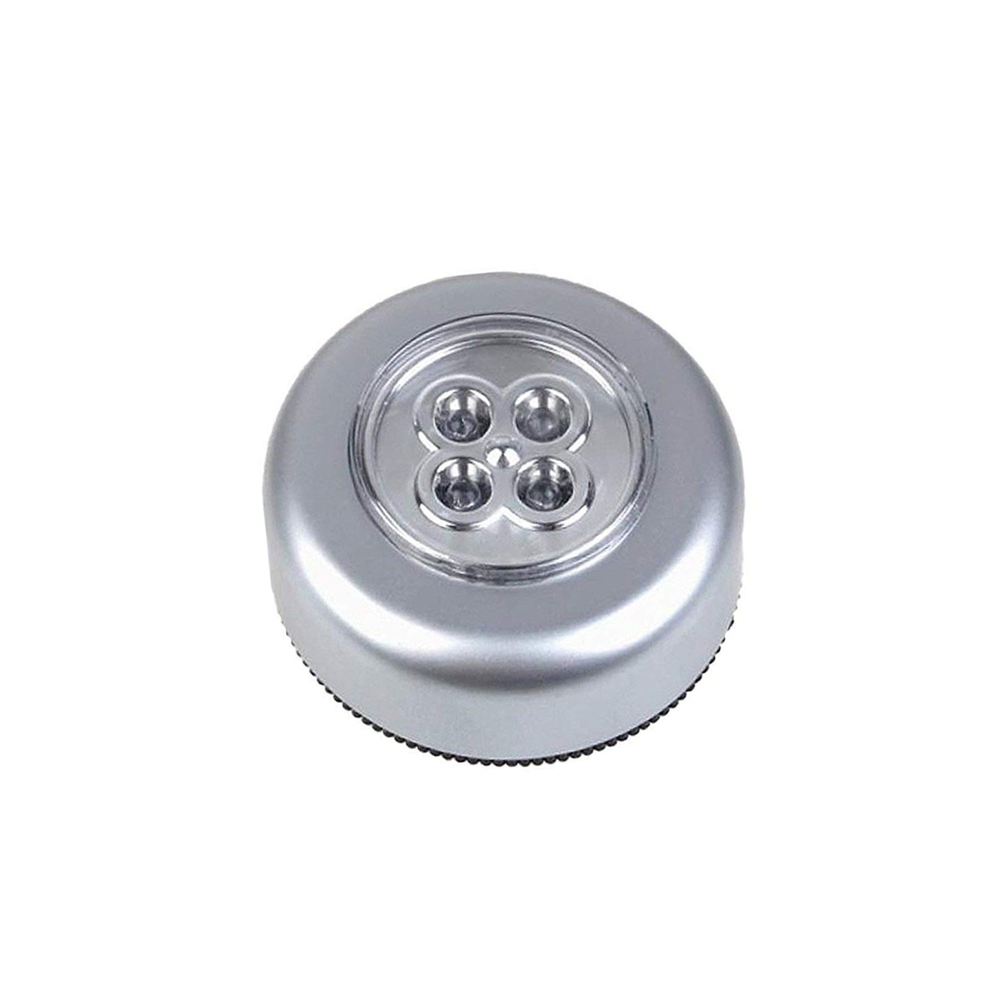Round LED Battery Powered Stick Tap Night Light Wireless Push Light for Bedroom Kitchen Wardrobe Closet Cabinet Car and Camping (1 Piece)