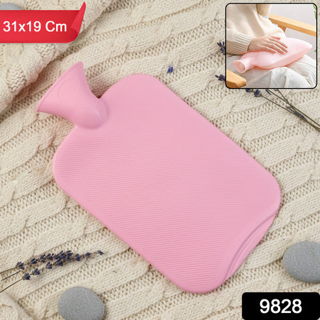 Premium Quality Rubber Hot Water Bag – Large | Heat Therapy Bottle for Pain Relief
