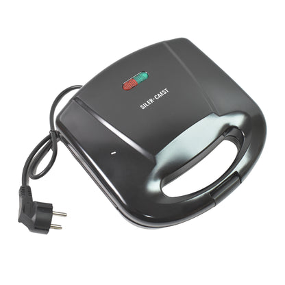 Electric Non-Stick Sandwich Maker – Compact Grill Toaster with Indicator Lights and Cool Touch Handle for Quick Breakfast and Snacks