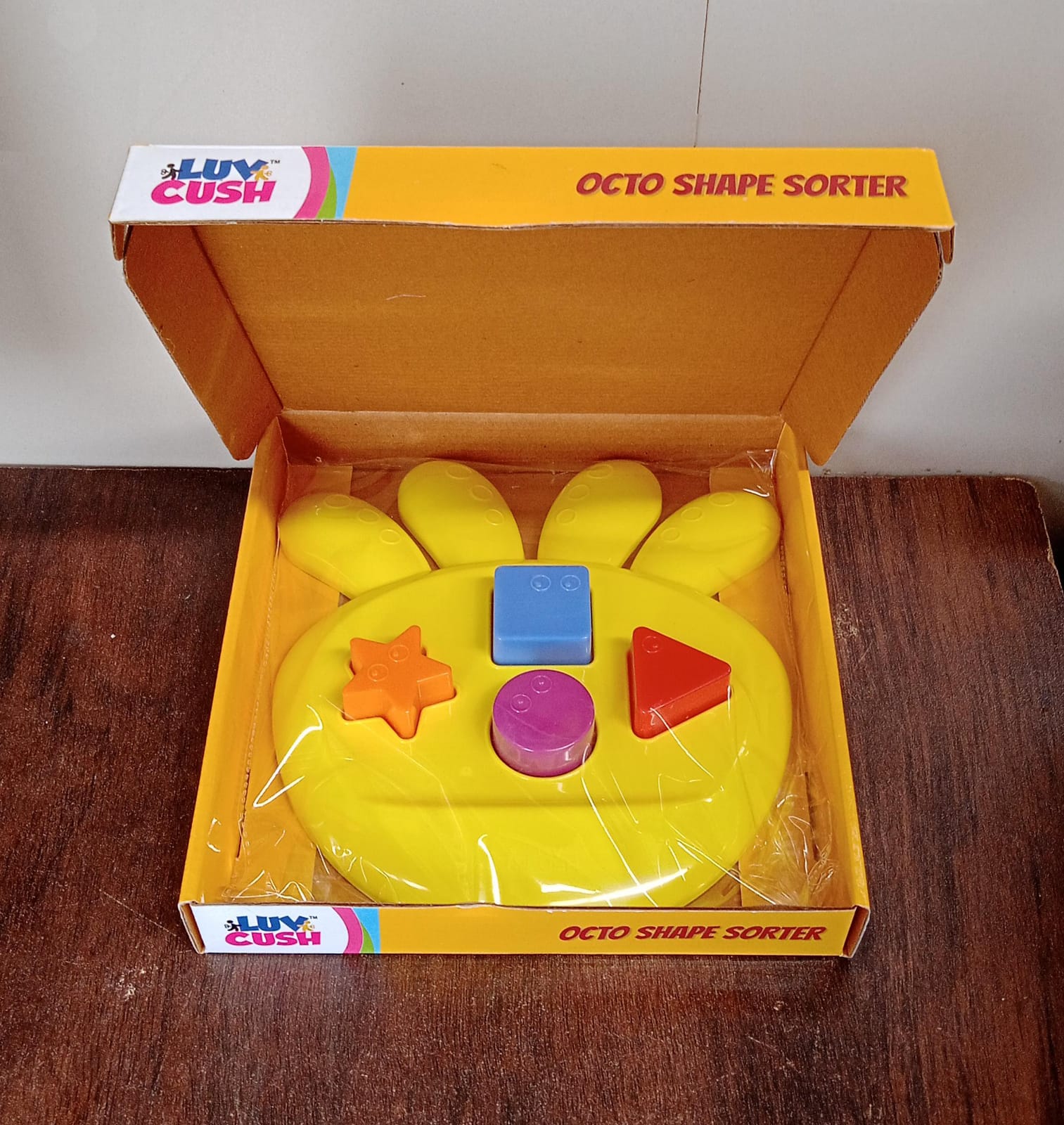 Octopus Shape Sorter Educational Toy | Colorful Shape Matching Puzzle Game for Toddlers and Kids | Brain Development Learning Toy for Boys and Girls