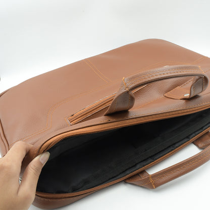 Multipurpose Faux Leather Laptop Messenger Bag for Men and Women with Multiple Compartments for Office, Business, Travel and MacBook