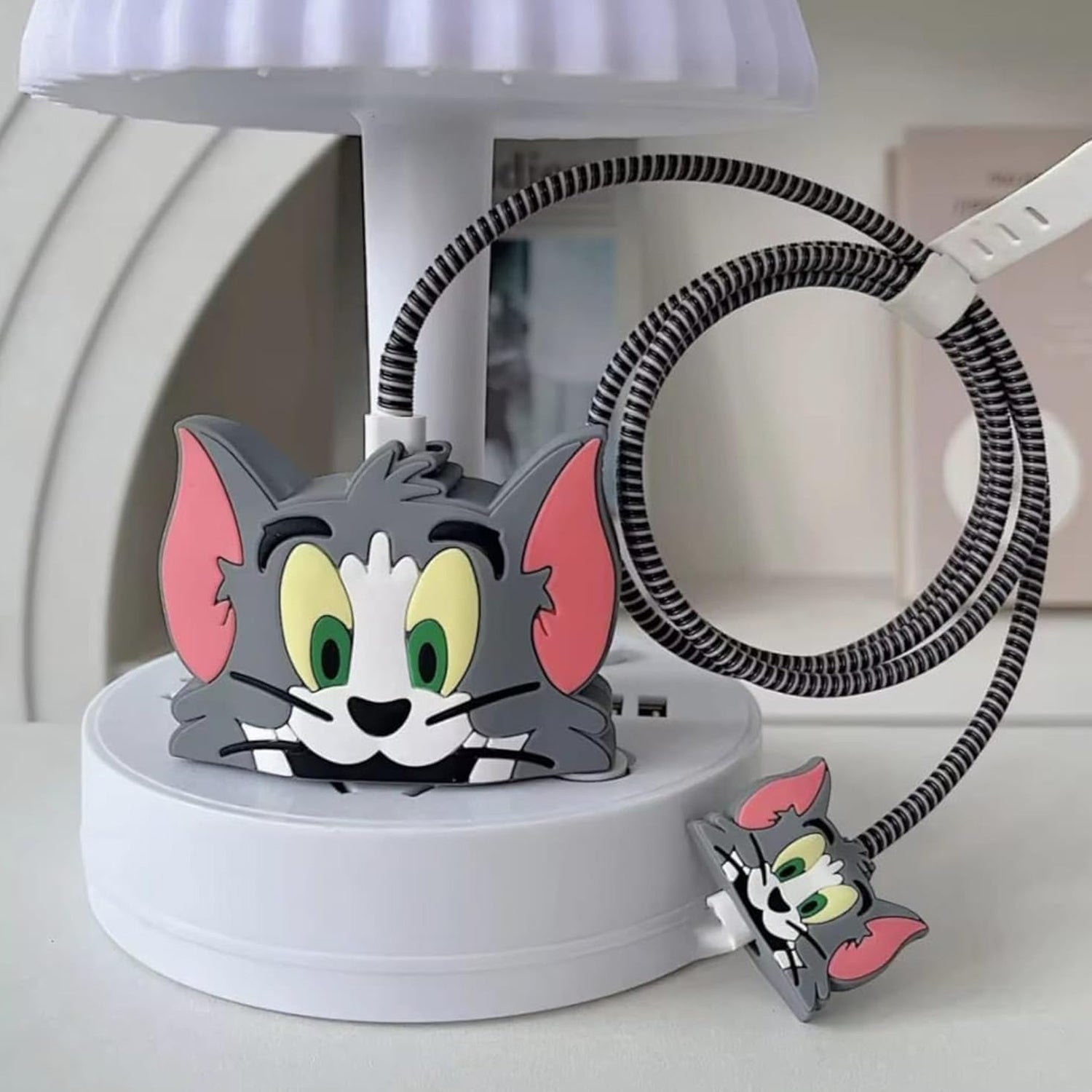 Cartoon Character Silicone Charger Case Cover for iP 18W to 20W USB C Charger Full Protection Adapter Cover Mix Design (1 Pc)