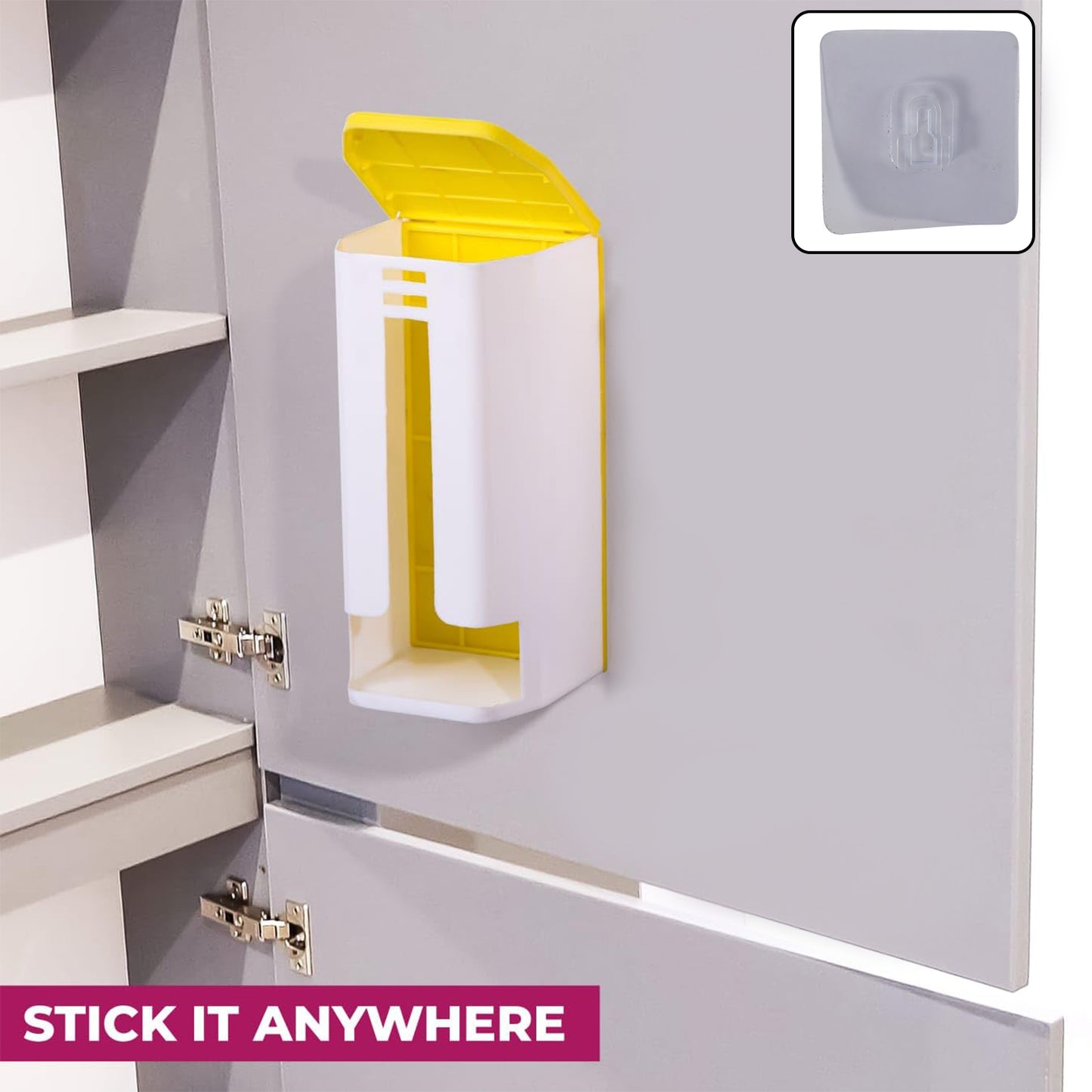 Wall-Mounted Plastic Bag Dispenser - (1 Pc)