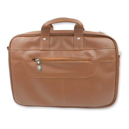 Multipurpose Faux Leather Laptop Messenger Bag for Men and Women with Multiple Compartments for Office, Business, Travel and MacBook