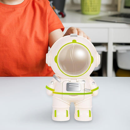 Astronaut Shape Mini Water Dispenser and Straw Cup for Kids Portable BPA Free Water Bottle with Cup and Shoulder Strap (1 Piece)