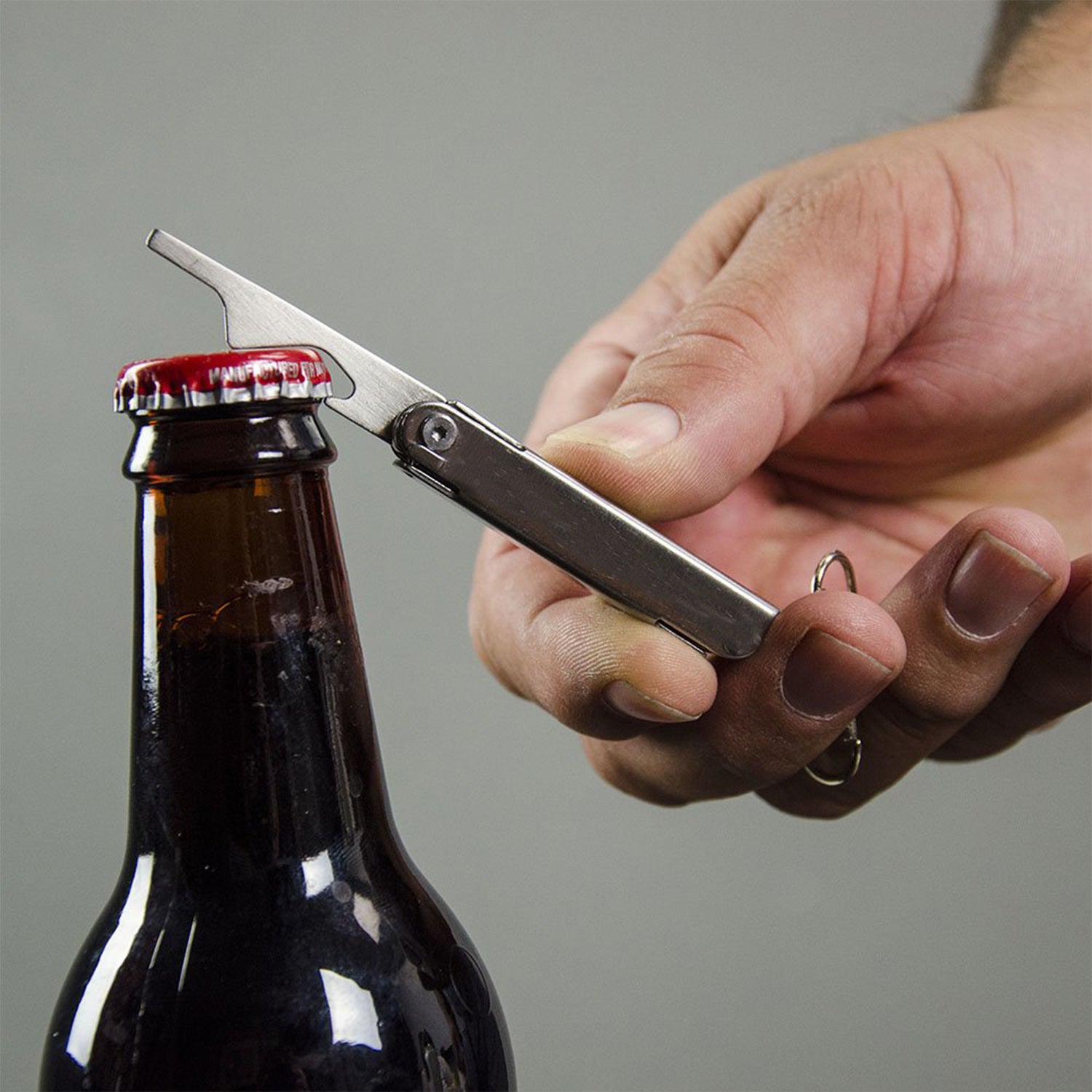 Stainless Steel 8-in-1 Multipurpose Pocket Tool Kit – Compact Folding Mini Multi-Tool with Nail Clipper, Knife, Scissors, Screwdriver, File and Bottle Opener for Travel, Camping and Everyday Use