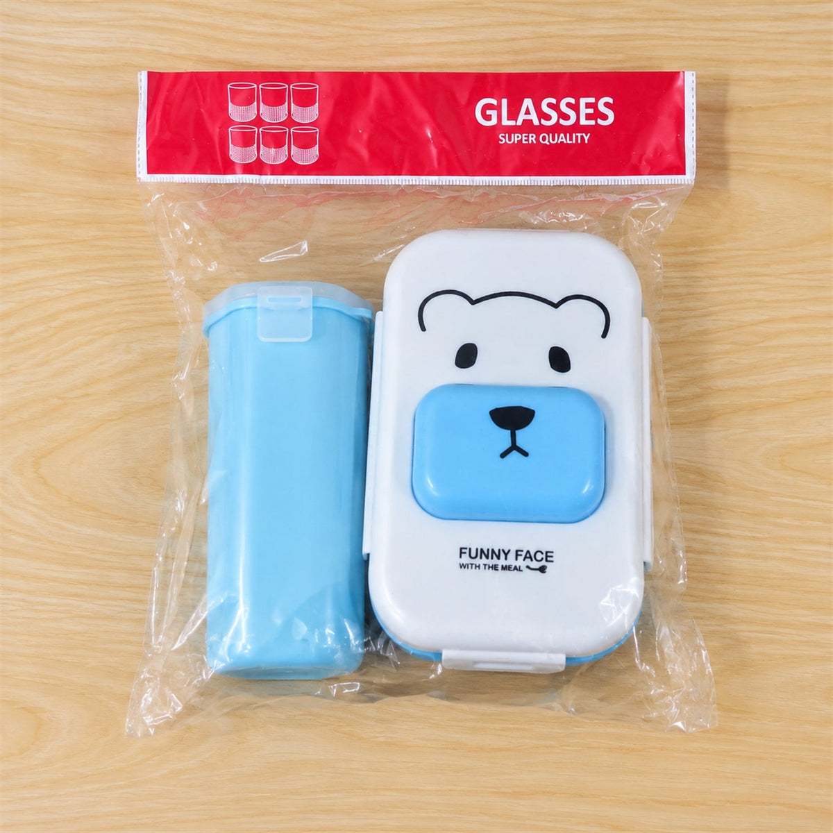 Kids Lunch Box With Water Bottle And Spoon For School Tiffin (1 Set)