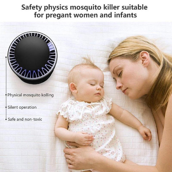 Natation Electronic LED Mosquito Killer Lamp – USB Powered Mosquito Trap Machine with Silent Fan for Home, Office and Camping