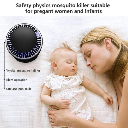 Natation Electronic LED Mosquito Killer Lamp – USB Powered Mosquito Trap Machine with Silent Fan for Home, Office and Camping