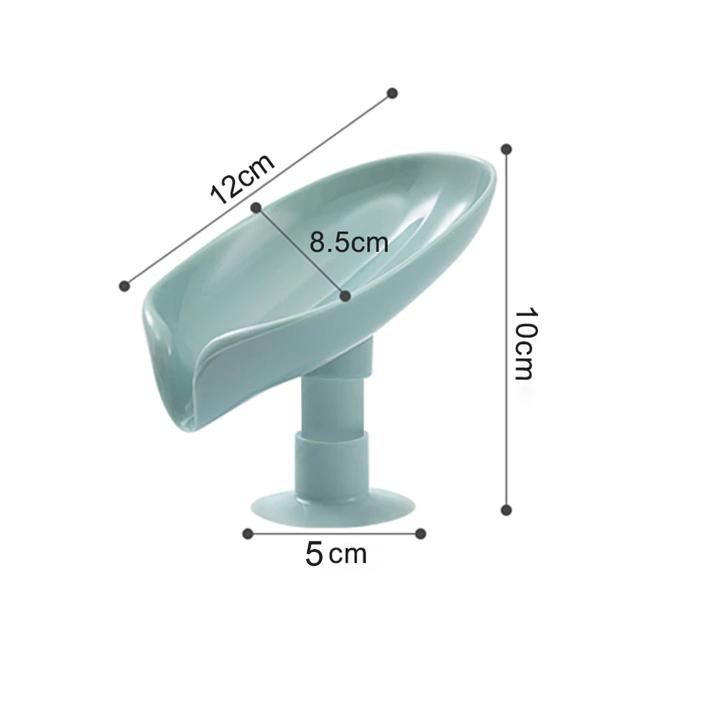 Self Draining Soap Holder For Bathroom | Leaf Shape Soap Dish | Kitchen Soap Tray