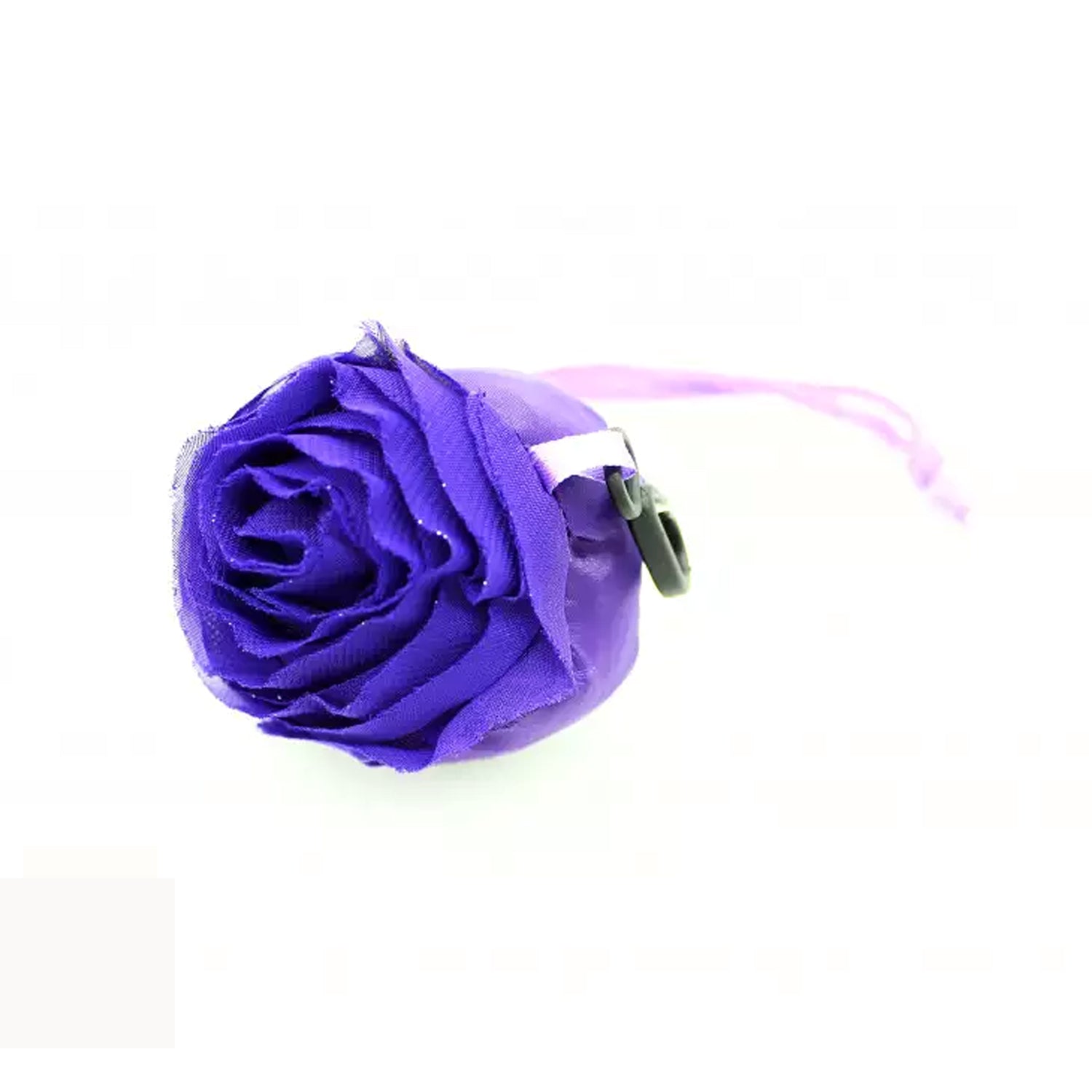 Foldable Rose Shape Reusable Nylon Shopping Bag with Pocket Size Cover for Grocery, Travel and Everyday Use