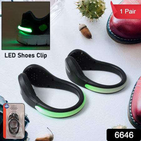 LED Shoes Clip Lights for Night Running | 2 Mode Safety Clip Lights (1 Pair)