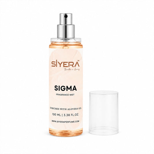 Siyera Sigma Fragrance Mist Body Spray with Aloe Vera for Men and Women Long Lasting Fresh Daily Wear Perfume 100 ml (1 Pc)