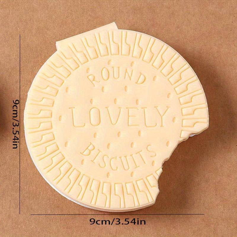 Round Biscuit Shape Scented Diary Notebook – Cute Writing Practice Copybook for Kids, Students and Office Use (80 Pages)